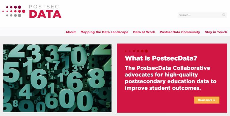 The Institute for Higher Education Policy (IHEP) is Pleased to Present the PostsecData Collaborative Website, an Expansion of IHEP’s Site