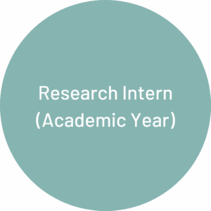 A light blue circle with the words "Research Intern (Academic Year)" inside in white text